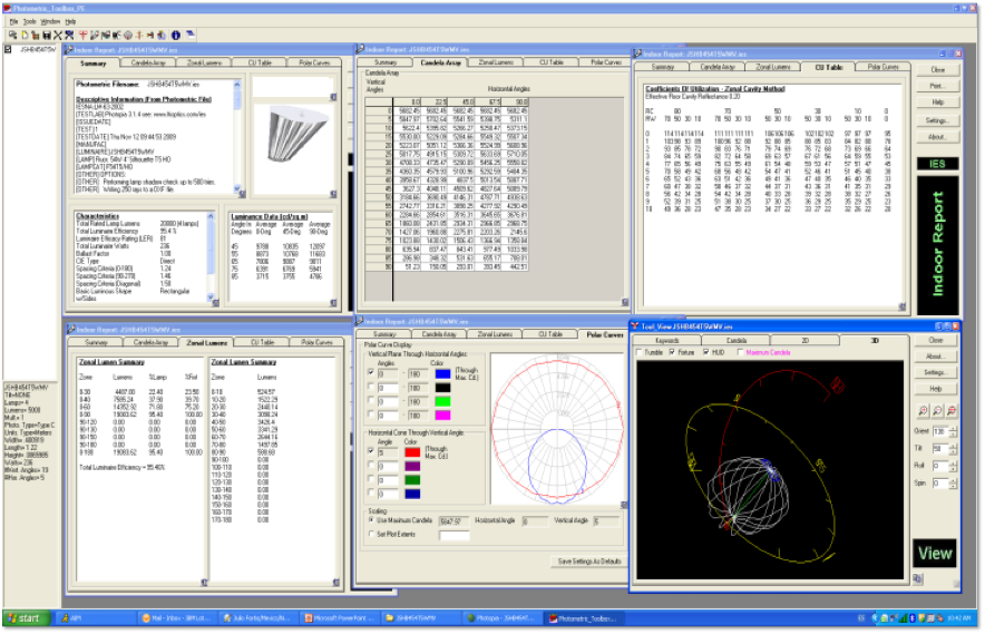 print screen Software Photometric Tool Box